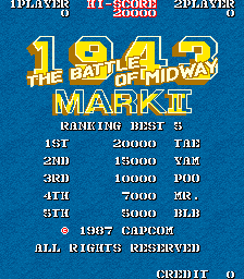 1943: 中途岛海战  Mark II (美版)（有金手指）