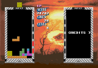 俄罗斯方块擂台 (美版, C 系统, 修订版 A)（有金手指）