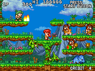 战斗原始人 - 乔与麦克再现 (世界版, 版本1.0,1994.05.19)（有金手指）