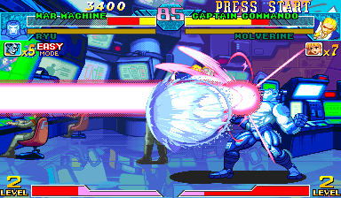 漫画英雄 对 卡普空 - 超级英雄的冲突 (980123 亚版)（有金手指）