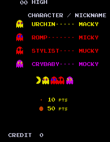 吃豆人 (小蜜蜂硬件的盗版, 第二套)（有金手指）